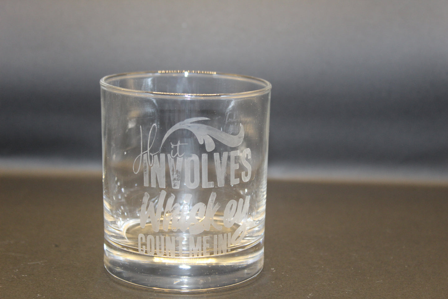 Low-ball whiskey glasses