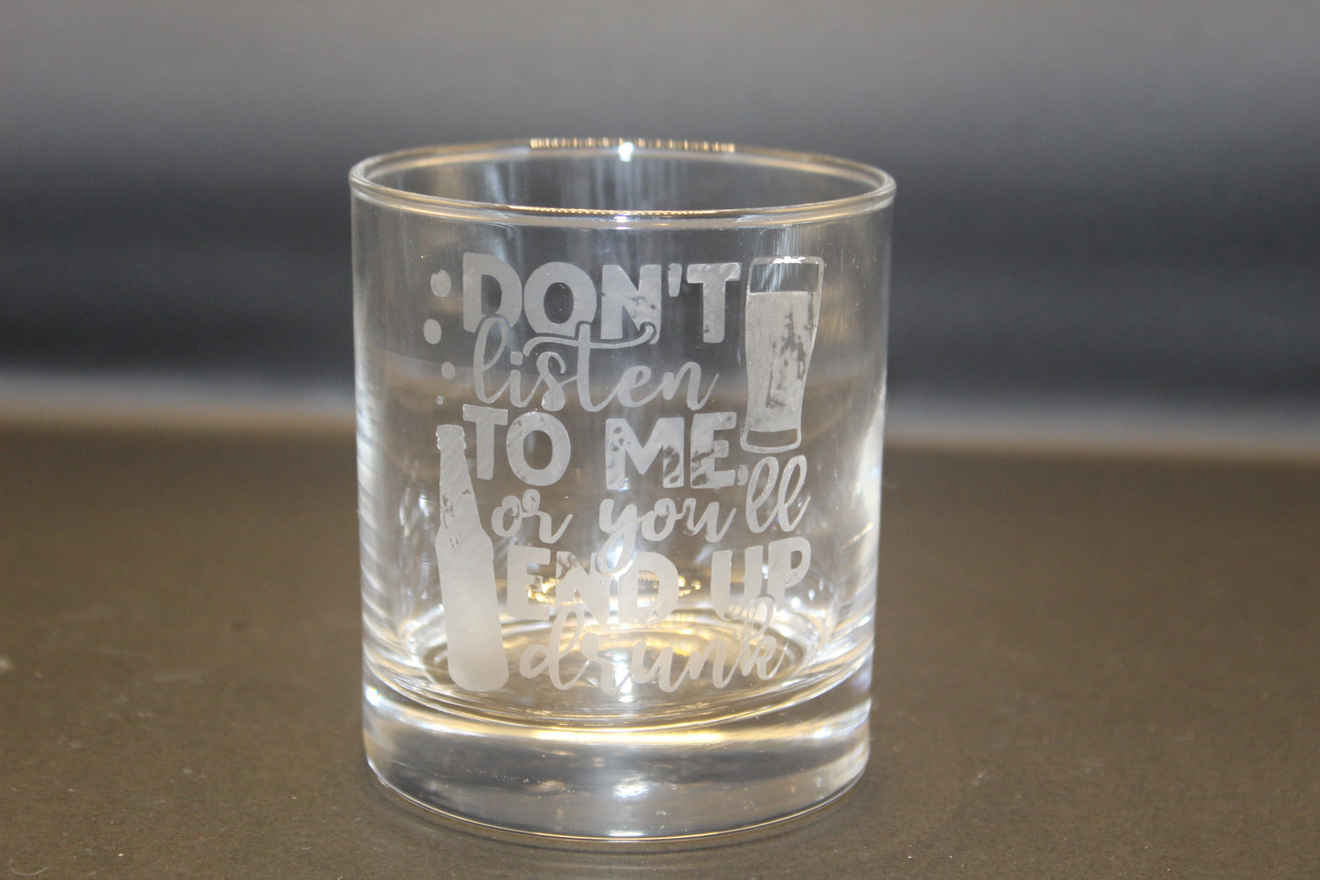 Low-ball whiskey glasses