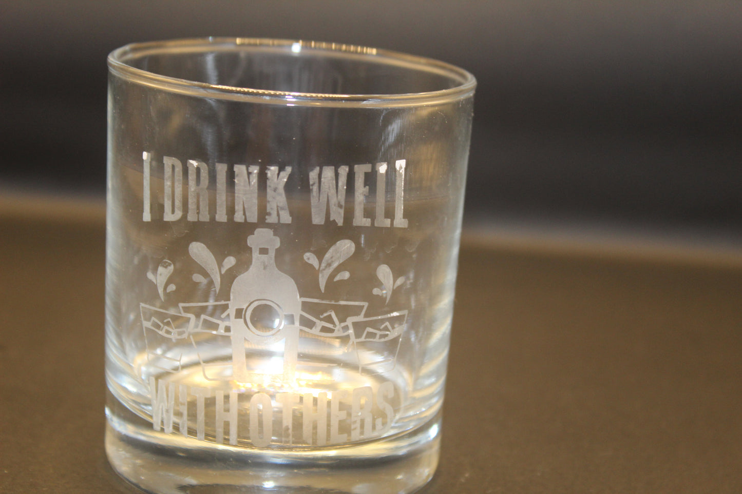 Low-ball whiskey glasses