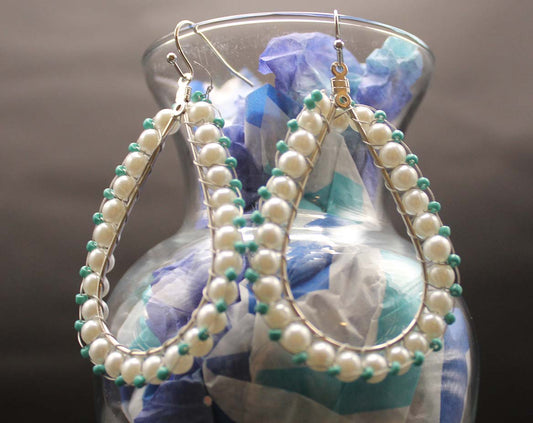 Teal and Pearls